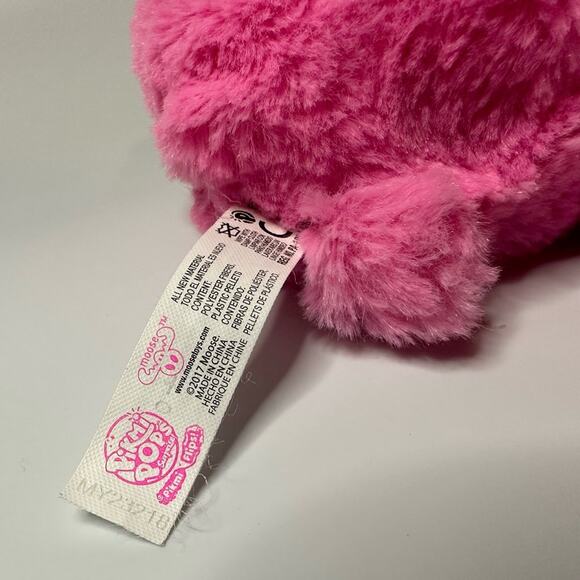 Pink Pikmi Pops Surprise Reversible Beanbag Plush Toy Flips Mini Pom Pom Ball - Picture 5 of 8